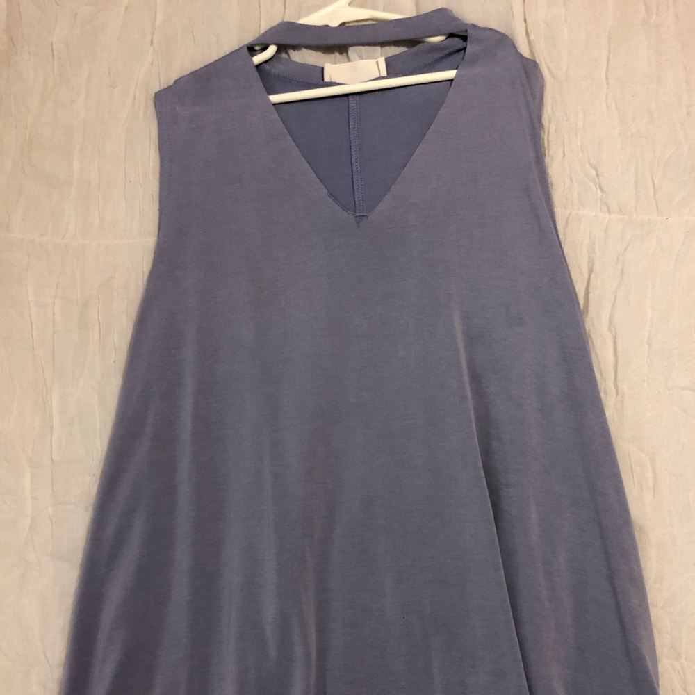 Purple halter tank top